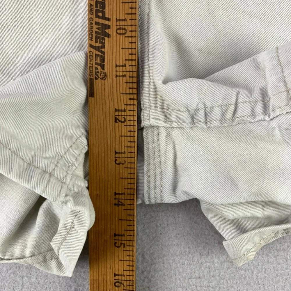 Vintage Lee Denim Carpenter Shorts Women 31 Beige Casual Workwear Utility